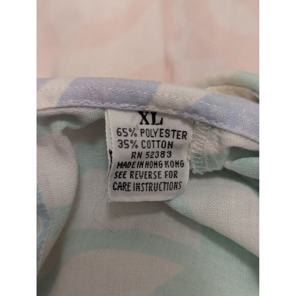 Vintage Pacific Coast Highway PCH Mens Pastel Hawaiian Button-Up Shirt XL - Picture 6 of 7